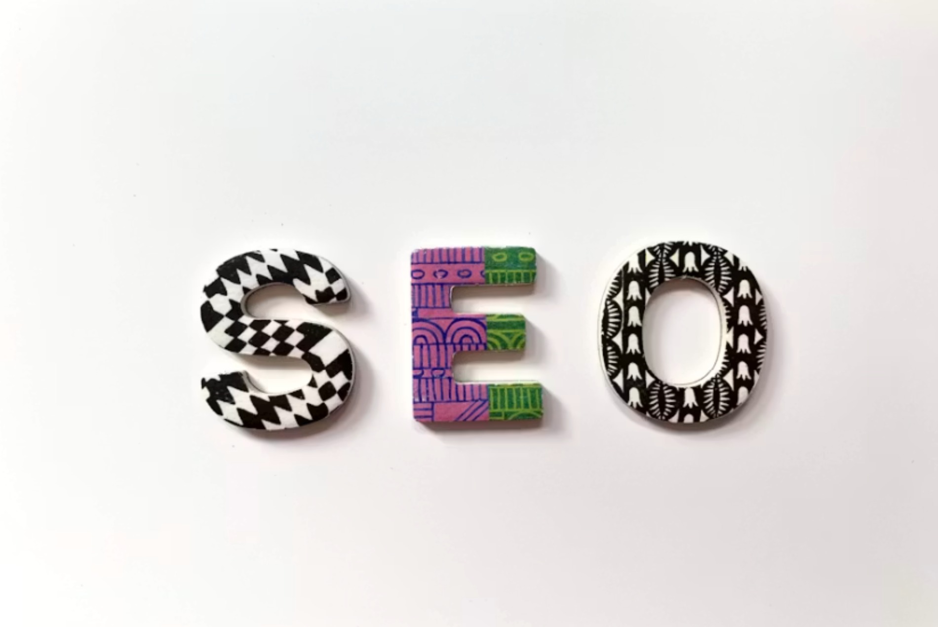 seo letters signifying page seven marketin agency works on organic search authority and seo.
